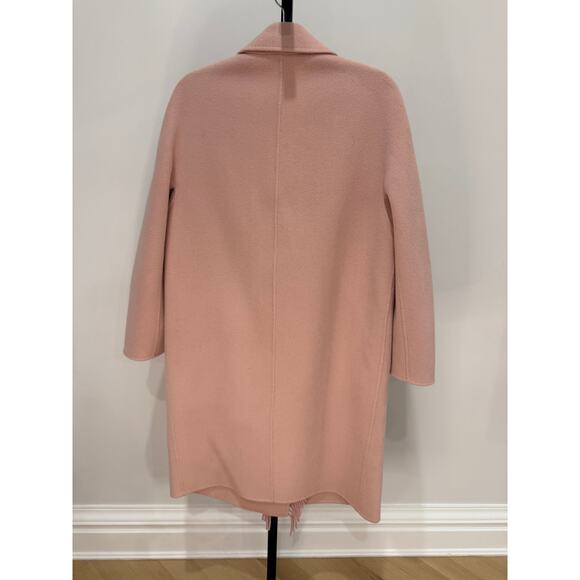 LoveShackFancy Mark Miller Cashmere Fringe Coat in Pink -Womens Small - Picture 6 of 8